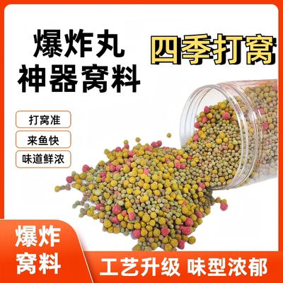 爆炸丸钓鲫鲤草鳊鱼窝料加