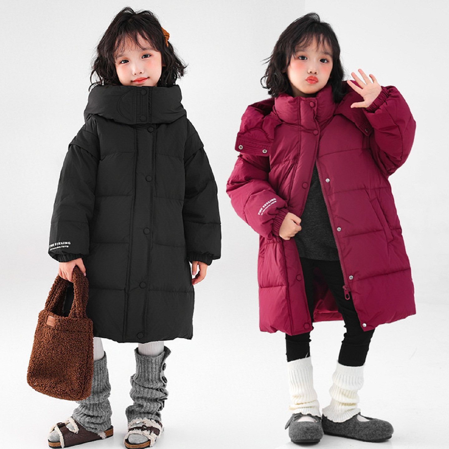 反季女童棉服冬季羽绒棉衣新款加厚儿童中大童洋气女孩棉袄外套潮
