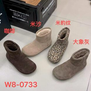 2026新款真皮厚底马丁靴女英伦风复古短筒加绒保暖棉鞋真皮雪地靴