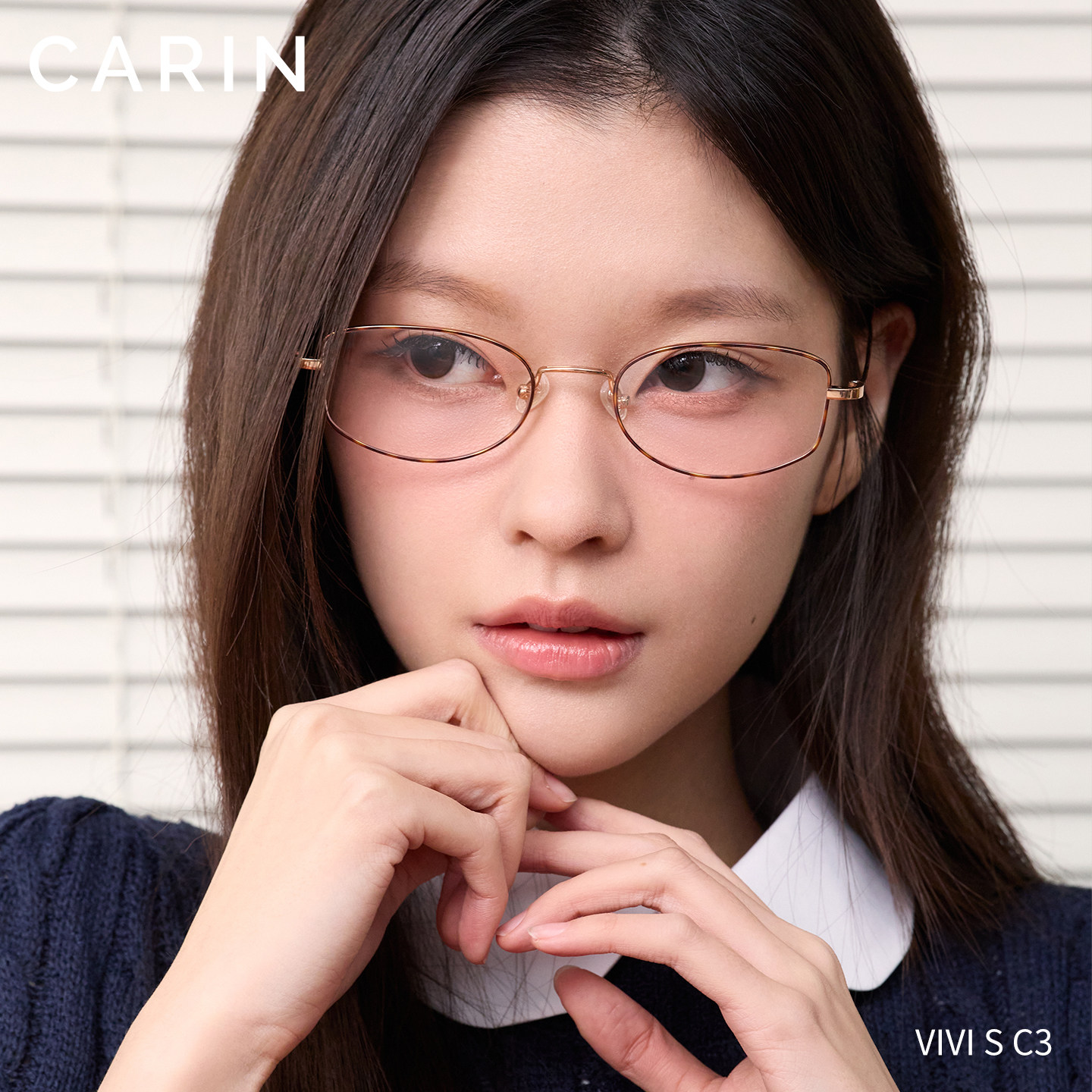 【莉贝琳推荐】CARIN眼镜框男女款VIVI镜架素颜高级感细框钛镜架
