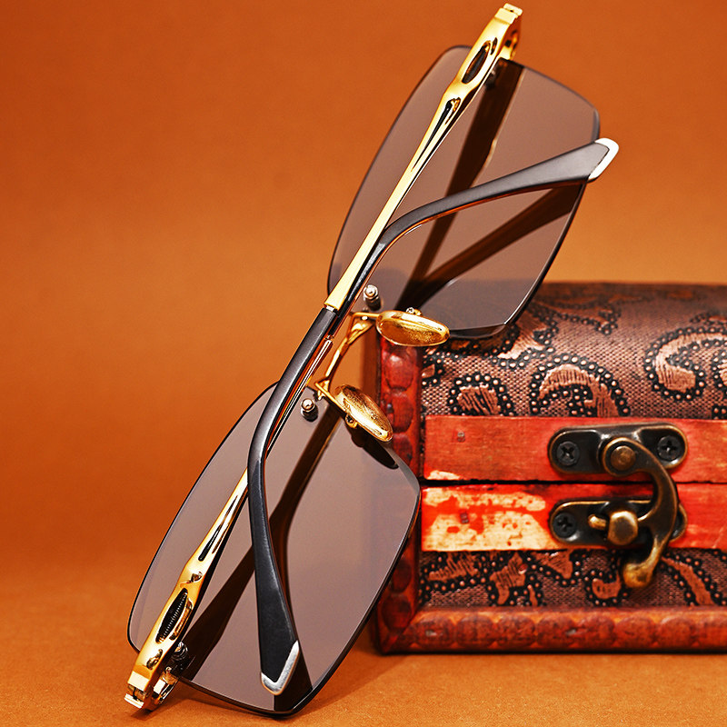 东海天然水晶石头镜切边茶色商务款太阳镜清凉养眼墨镜开车护目镜,ZIPPO/瑞士军刀/眼镜,太阳眼镜,淘宝优惠券,粉丝福利购,淘宝优惠卷