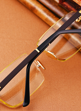 竹叶青水晶眼镜石头镜