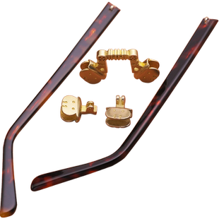 复古老梁子镜架民国眼镜无框架子石头眼镜架水晶石头镜眼镜腿古董