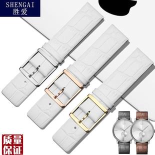 Lk3m214x116mm女皮表 K2M23 真皮适配ck手表带超薄K2G211 K2Y211