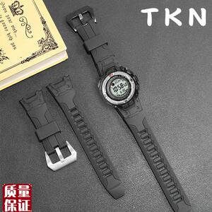 TKN适用卡西g欧登山系列PRG-110YPRW-1500Y运动专用硅胶手表带男