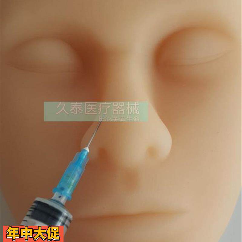 全硅胶假人头化妆头模特头按摩头嫁接教学头软头模硅胶脸人头