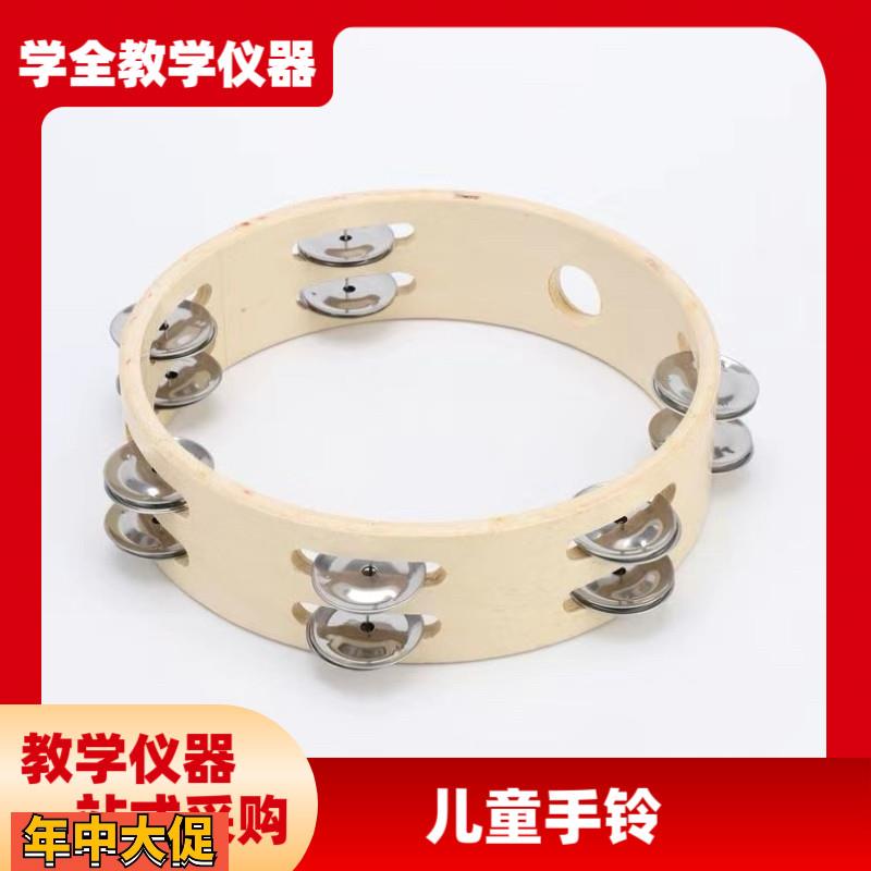 厂家现货供手鼓带铃片手鼓儿童表演乐器幼儿园乐器玩具韩国铃鼓