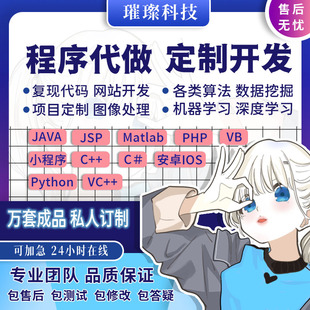 计算机程序设计JAVA网站安卓app开发C#系统编程PHP软件小程序定制