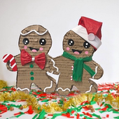 PanParty圣诞节DIY姜饼人皮纳塔幼儿园手工用品聚会游戏pinata