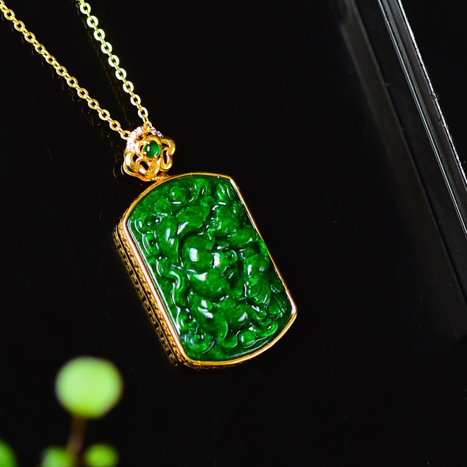 A货花青无事牌花鸟牌吊坠,珠宝/钻石/翡翠,颈饰,淘宝优惠券,粉丝福利购,淘宝优惠卷