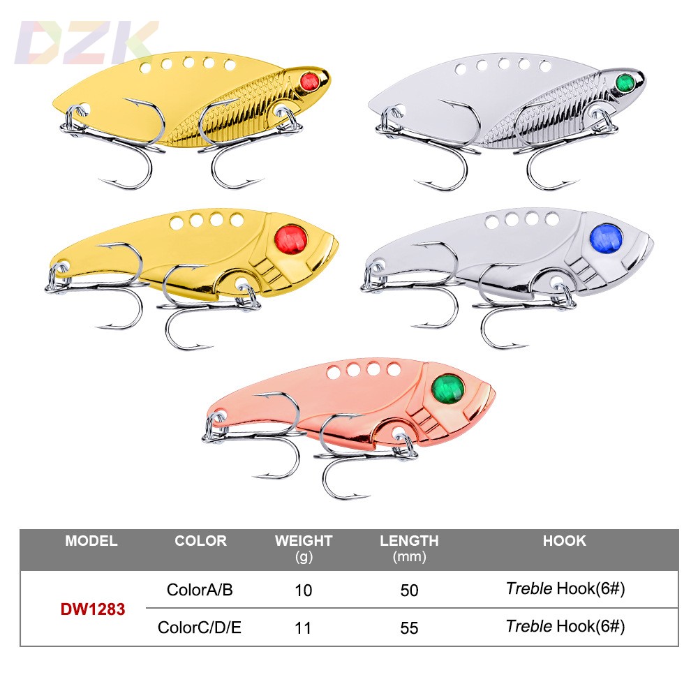 新款5色VIB金色饵桂鱼路亚饵11G渔具电商鱼饵DW1283t1