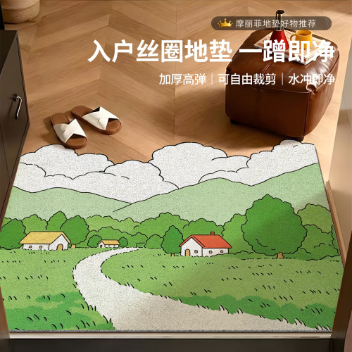入户玄关丝圈防滑可裁剪门垫