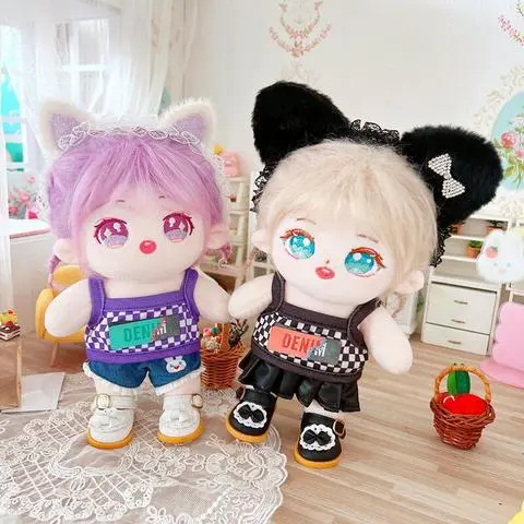 吊带衫集合娃衣明星厘米现货正常套装换装娃娃棉花体胖胖20cm公仔