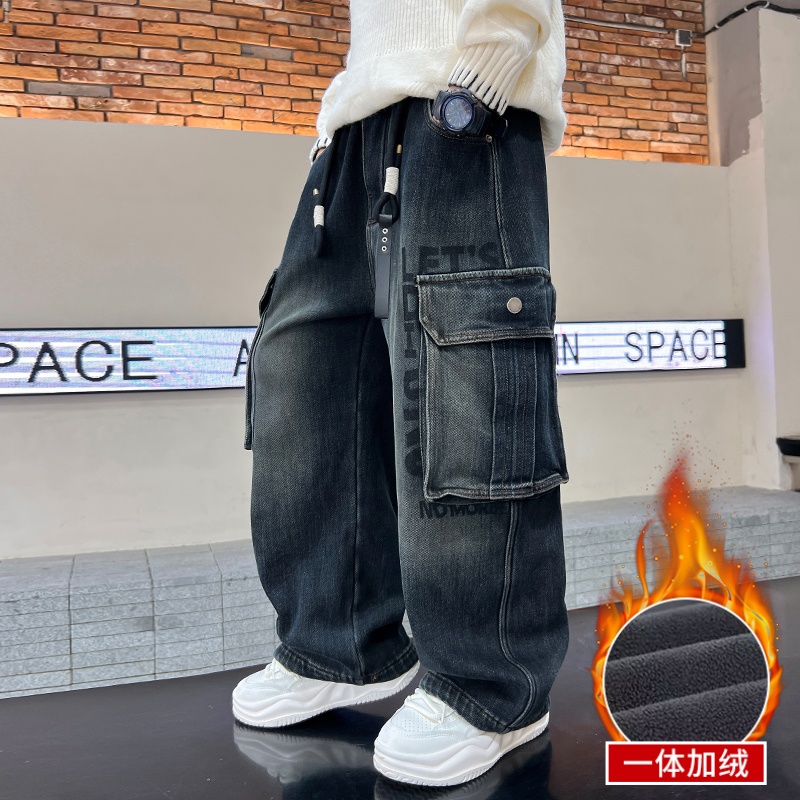 男童牛仔裤2025春秋新款