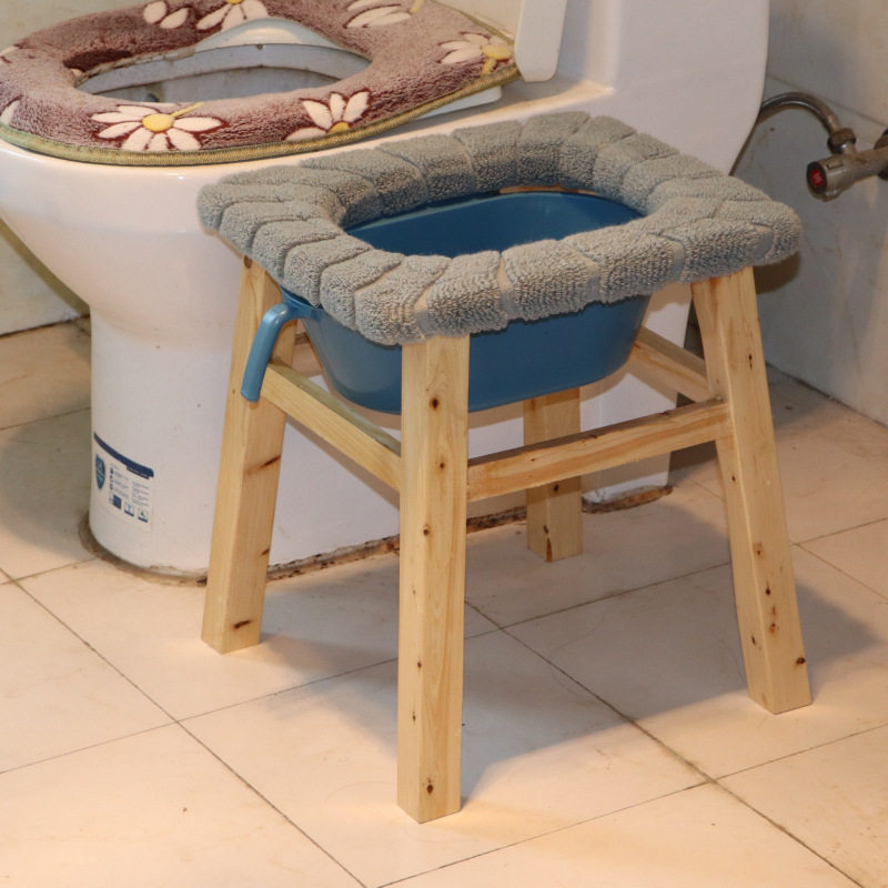 实木坐便椅老人孕妇坐便器厕所凳病人大便座椅木质坐便凳家用便携
