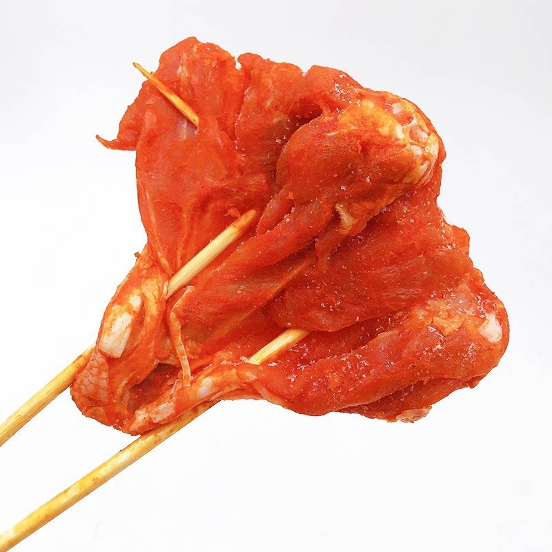 香辣奥尔良蝴蝶腿串琵琶腿烤串烧烤食材调理腌制烤鸡腿10串/包