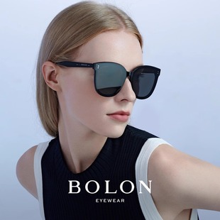BOLON暴龙猫眼框太阳镜潮流板材百搭墨镜女防紫外线偏光镜BL3082