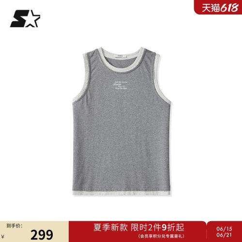 STARTER无袖背心2026夏季新款宽松透气休闲运动上衣男女同款内搭