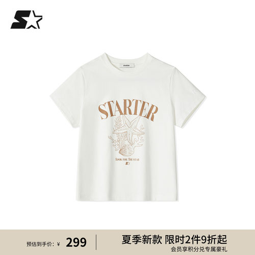 STARTER短袖T恤2026夏季新款经典百搭运动休闲女生短袖透气上衣