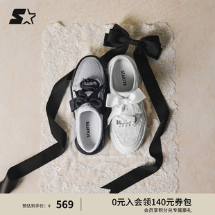 STARTER一脚蹬女鞋拖鞋女外穿夏白色板鞋夏季鞋子女款厚底半拖鞋