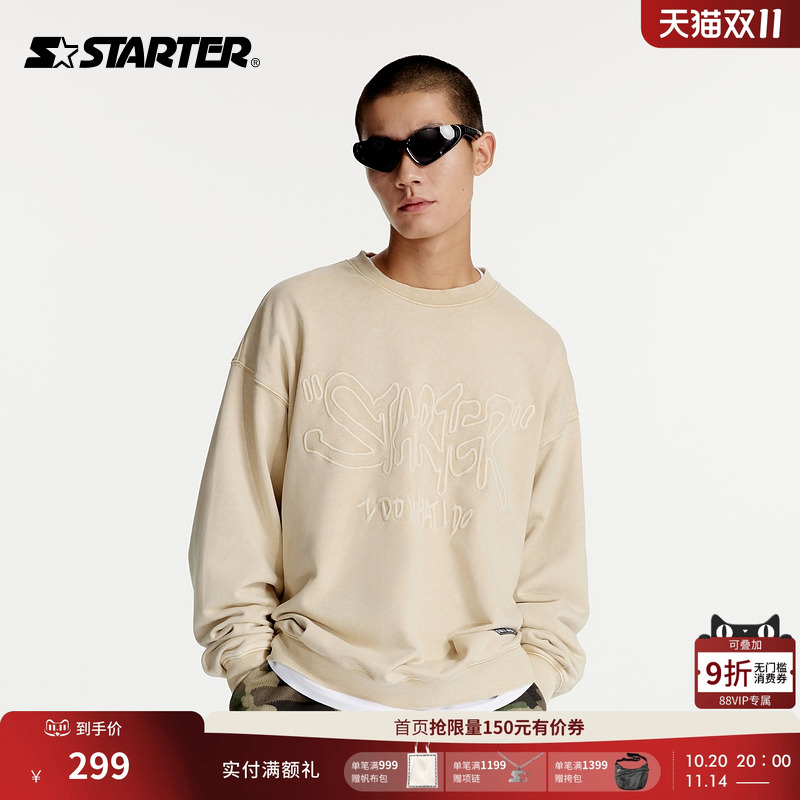 Starter长袖休闲套头圆领卫衣