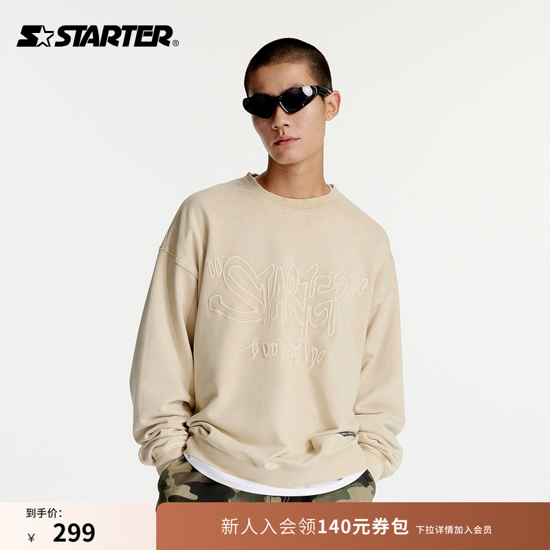 Starter长袖休闲套头圆领卫衣