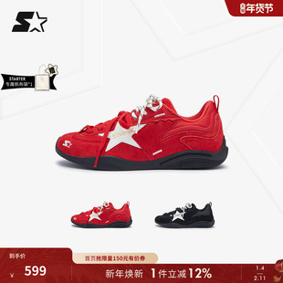 新年礼物STARTER赛车鞋女鞋红色鞋子休闲鞋男士运动鞋男鞋德训鞋