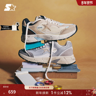 STARTER星愿复古跑鞋2026春季新款脏脏网面运动男鞋女生休闲鞋