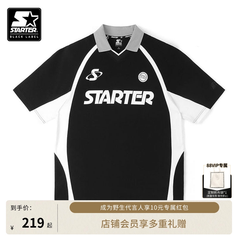 STARTER球衣新款男女同款气质宽松美式百搭时尚运动休闲短袖上衣