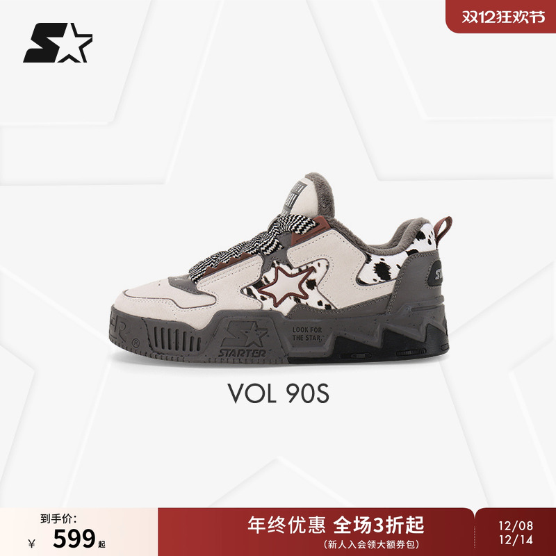 STARTER音浪鞋2024秋季新款动物园主题星星面包鞋休闲增高板鞋子