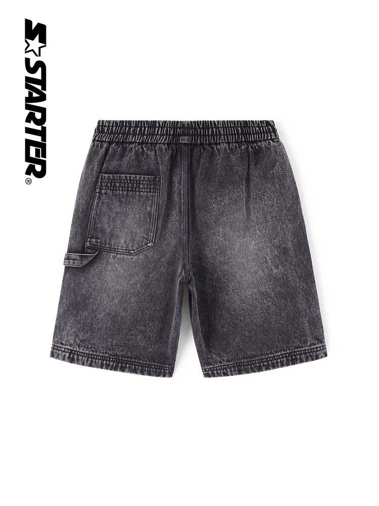 남성 및 여성용 STARTER 반바지 루즈 슬림 스포츠 캐주얼 다용도 패셔너블 신축성 있는 허리 청바지