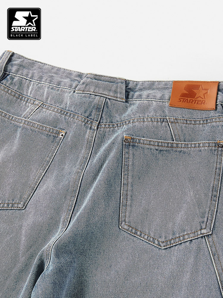 STARTER JEANS 퓨어 코튼 2024 봄 신작 패션 캐주얼 팬츠 통근 다용도 슬림 팬츠