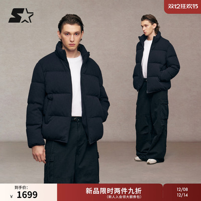 STARTER羽绒外套2025冬季新款男生保暖宽松女生面包服外套上衣