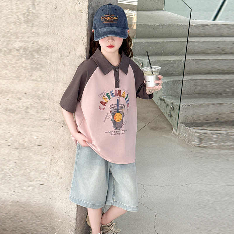 女童牛仔短裤夏装2025新款外穿儿童五分裤夏季12岁女孩中裤大童装