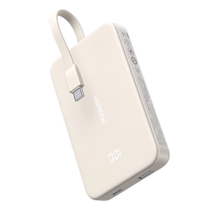 【充电宝3C认证可上飞机】绿联充电宝10000毫安自带Typec线适用iPhone安卓手机16e快充超薄小巧便携移动电源