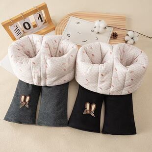 宝宝棉裤冬装加绒儿童蚕丝棉小童一条过冬裤子女童夹棉加厚打底裤