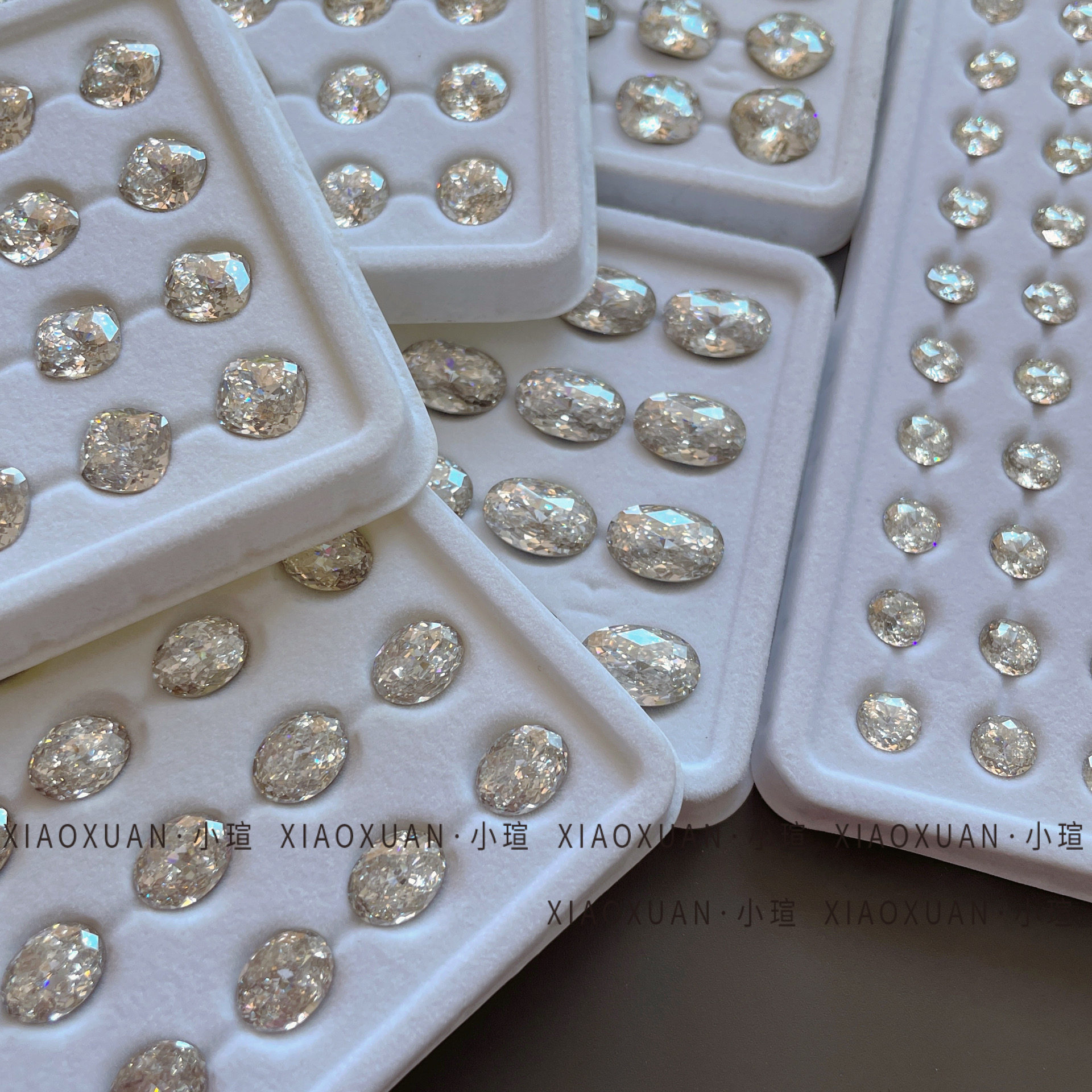 小瑄新款锆石超闪美甲高碳满天星尖底椭圆肥方堆钻高级感指甲饰品,彩妆/香水/美妆工具,指甲装饰,淘宝优惠券,粉丝福利购,淘宝优惠卷