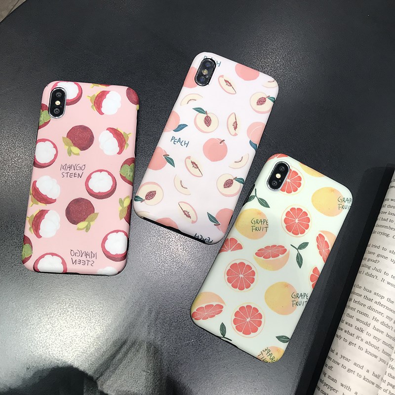夏日小清新水果 山竹水蜜桃柠檬女款软壳 苹果iPhone6s7 8plus x|ruв категории Цифровые аксессуары, аксессуары для мобильных телефонов, телефон защитный кожух/оболочка - от Buy2taobao.com для оказания профессиональной услуги покупки агента Taobao