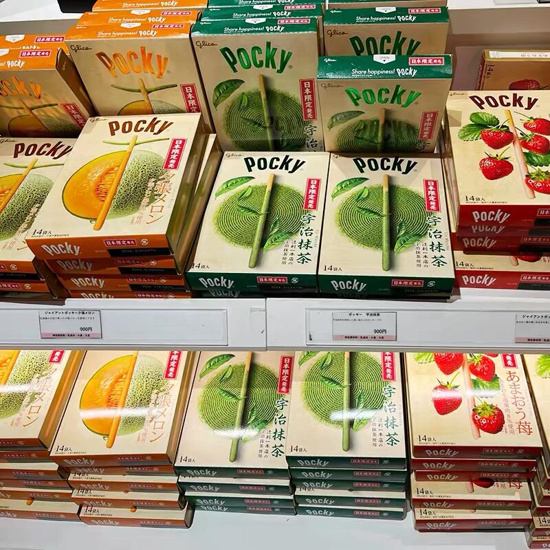 【现货】日本进口格力高百奇pocky限定巨型巧克力饼干棒哈密瓜5种