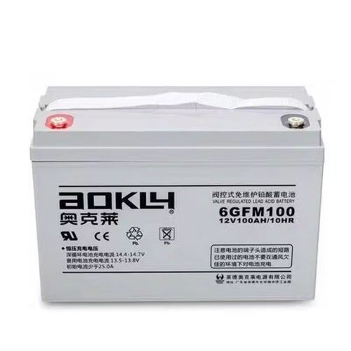 aOKLY奥克莱6GFM100蓄电池12V100AH太阳能储能电池12v200 150 18a