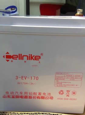 赛耐克蓄电池6-EV-100 12V100AH免维护电动轿车洗地机电池6V200AH