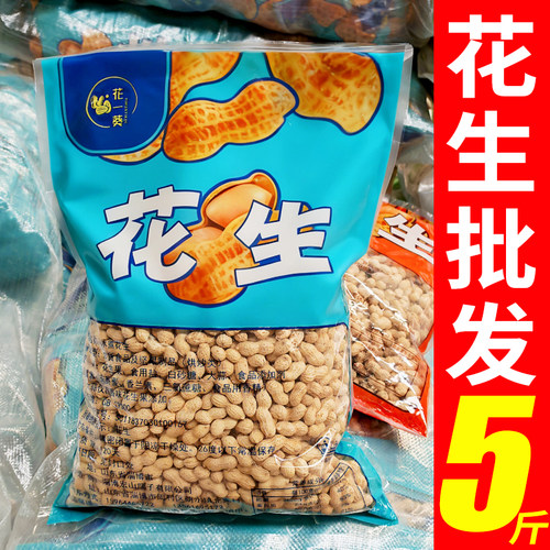 蒜香花生2026年新货批发5斤五香带壳山东炒货酒鬼花生零食结婚用