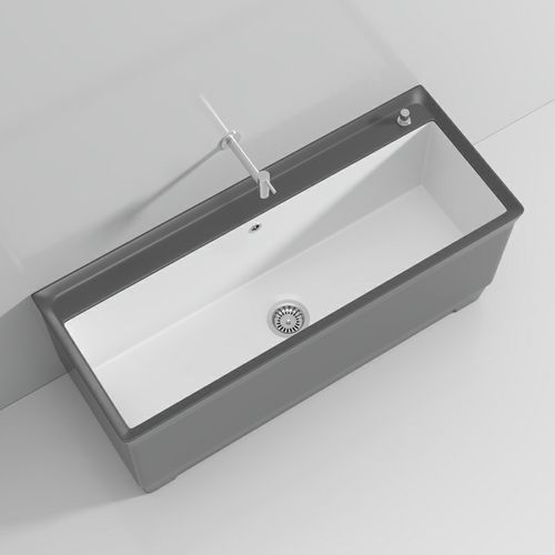 1米大号灰色阳台拖把池