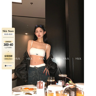 美式 性感个性 吊带背心提臀安全裤 Skk 春季 度假小物 套装 女 Store