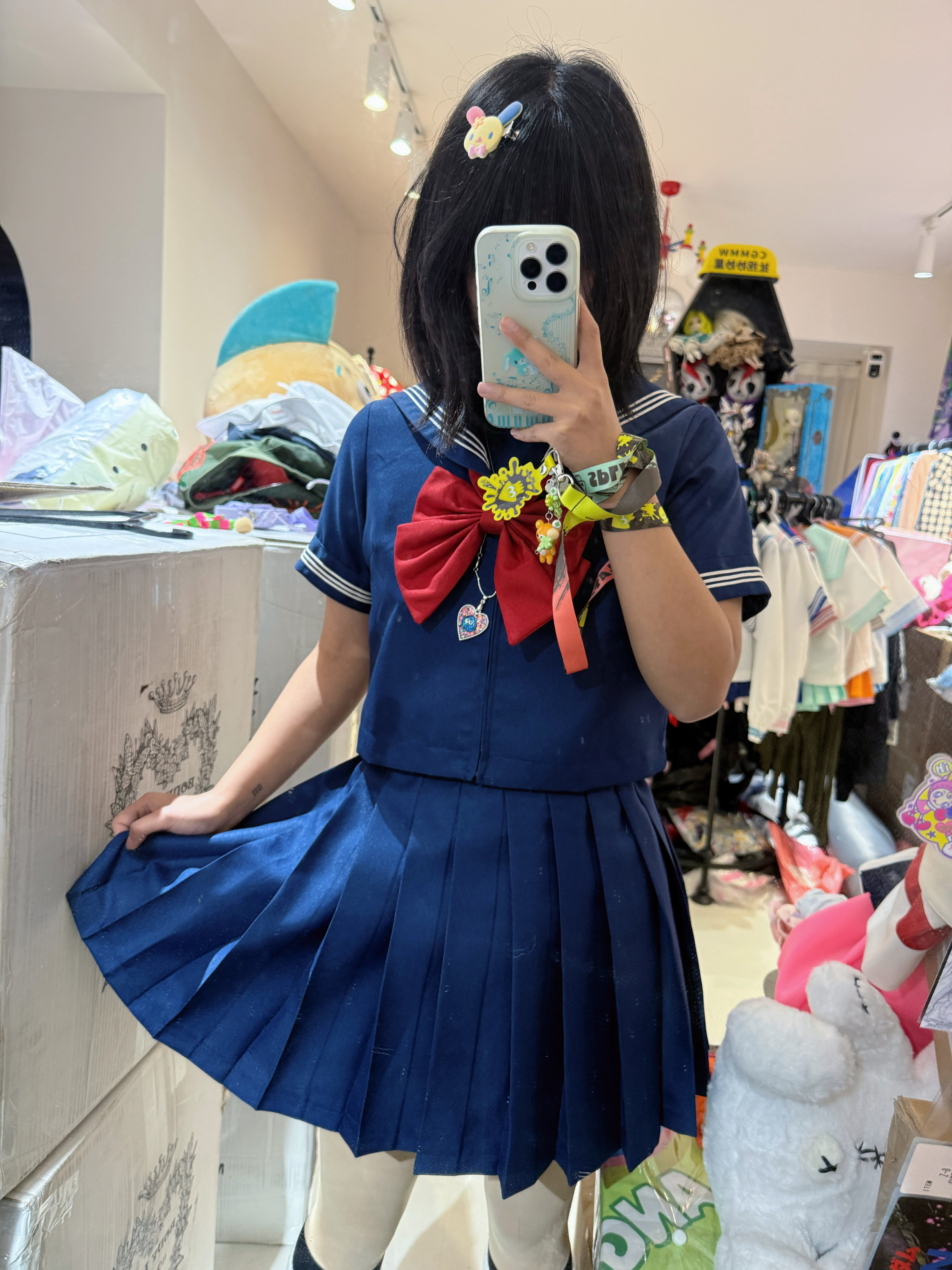 【一个月发】Bodyline全新jk制服水手服绀色可爱基础款红彩虹战队