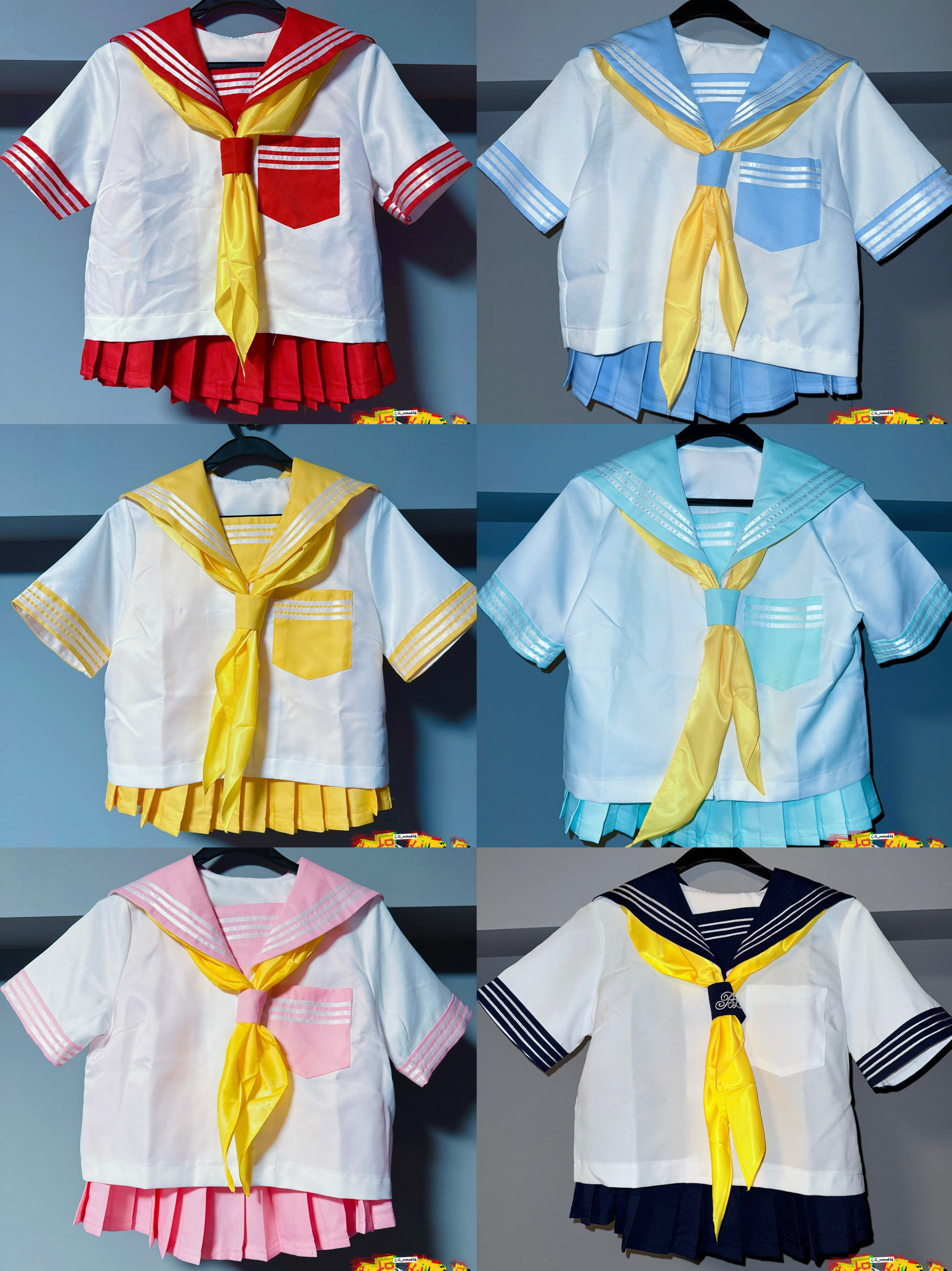 【水手服搭配】Bodyline全新水手服黄色领巾三角巾
