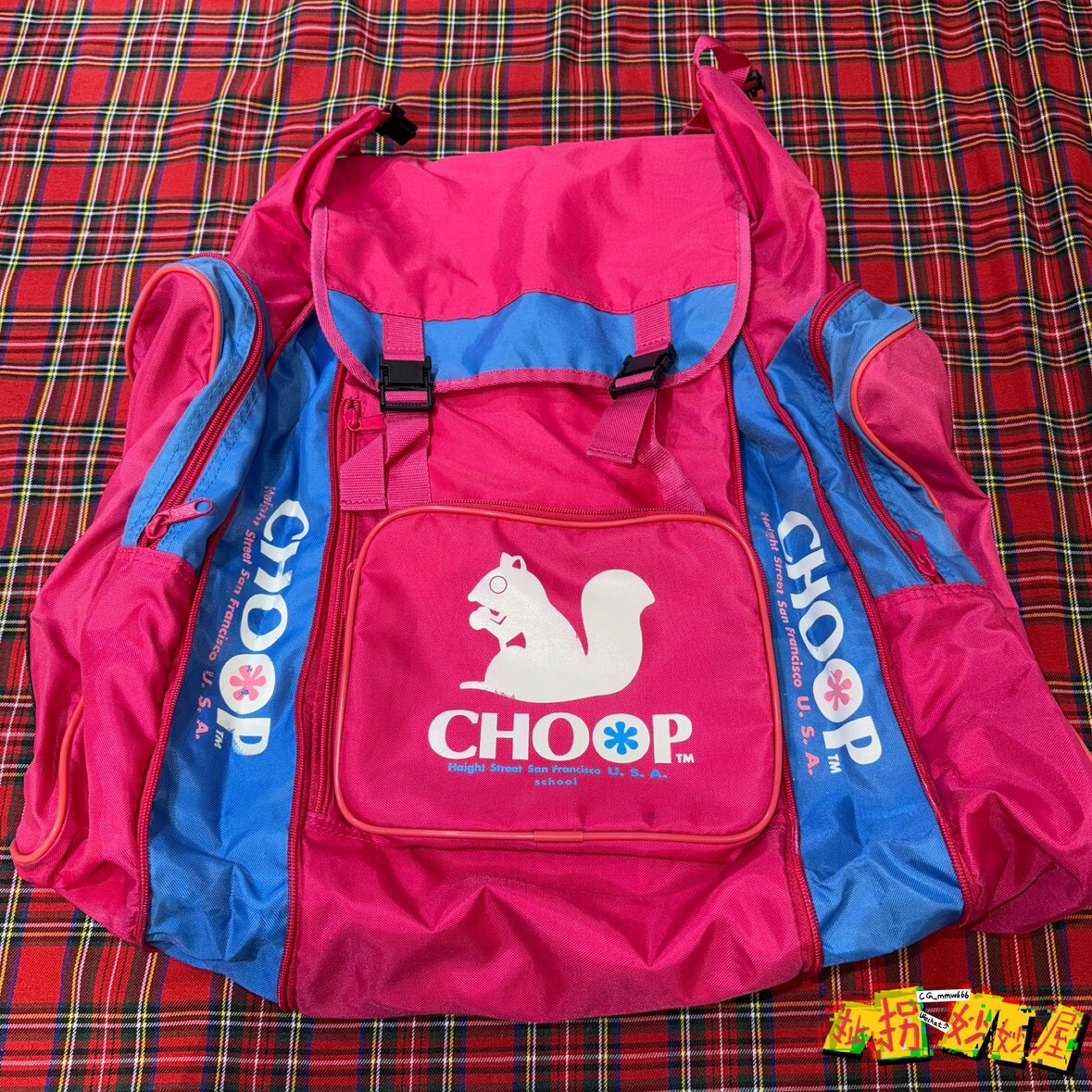 【现货掉落】choop日牌中古稀有孤品可爱巨大离家出走双肩包原宿