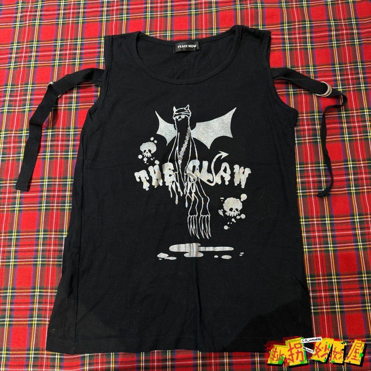 【现货掉落】peacenow日牌中古稀有孤品可爱背心朋克风原宿