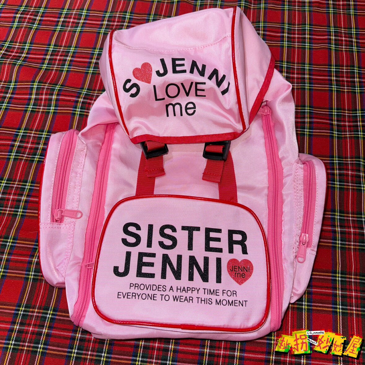 【现货掉落】sister jenni日牌中古稀有孤品可爱双肩包粉色原宿