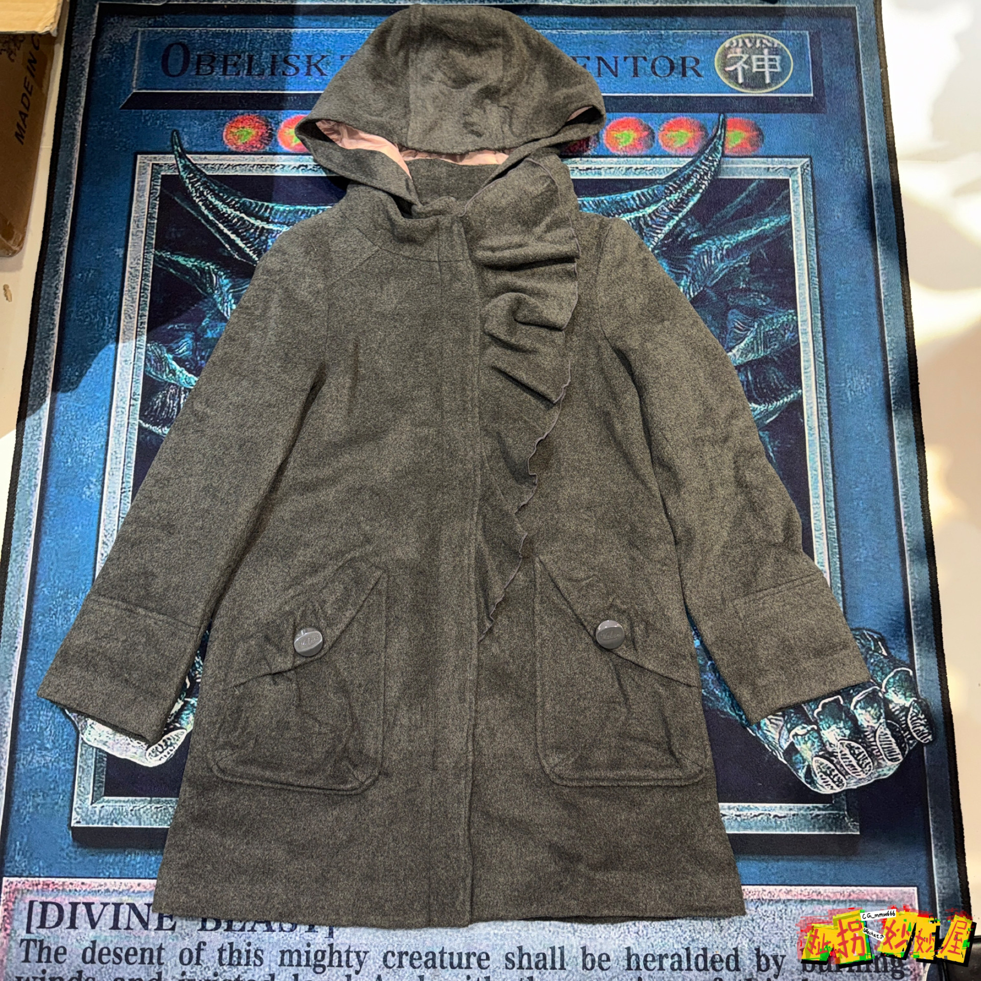 【现货掉落】日牌中古稀有孤品可爱呢子大衣外套风衣古着vintage